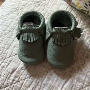 Freshly Picked Sage Moccasins for Kids